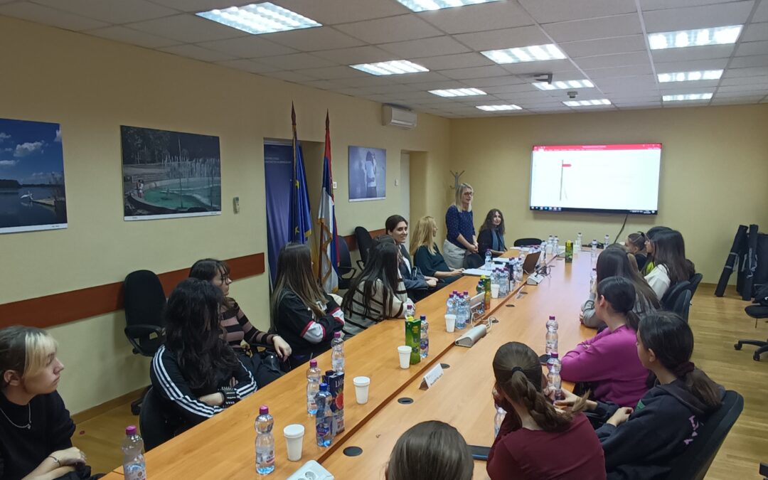 Ученици Филолошке гимназије у Министарству за европске интеграције